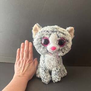 Ty Beanie Boos Kiki the Gray Striped Cat 9" Plush Stuffed Animal